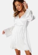 Bubbleroom Occasion Malique Satin Dress White L