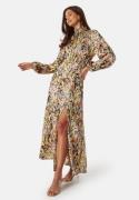 Bubbleroom Occasion Nagini Printed Dress Yellow / Patterned 40