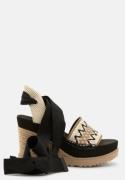 UGG Abbot Ankle Wrap Wedge Black 40