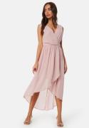 Bubbleroom Occasion High-Low Chiffon Dress Dusty pink 42