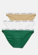 Calvin Klein Bikini 3PK BP4 FOLIAGE/WHITE/TR XS