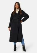 BUBBLEROOM Leslie Belted Wool Coat Black M