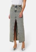 Calvin Klein Jeans Front Split Maxi Denim Skirt 1A4 Denim Medium 27