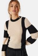 Object Collectors Item Objoni L/S knit pullover Black Detail:Sandshe XL