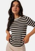 Object Collectors Item Objester S/S new knit pullover Sandshell Stripes:Black XL