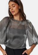 BUBBLEROOM Shimmer Blouse Grey XS