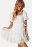 FOREVER NEW Charlize Embroidered Mini Dress White 34