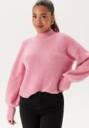 BUBBLEROOM Turtleneck Knitted Sweater Pink L