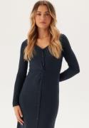 Happy Holly Knitted Dress Dark blue/Melange 36/38