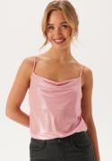 BUBBLEROOM Foil Strap Top Light pink XS