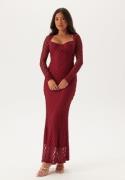 Bardot Avah Midi Dress 191663 Deep Red 40(UK12)