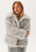 ONLY Onlrubina Faux Fur Jacket  Grey Violet/Steeple Gre XS