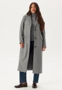 VILA Visolo L/S Coat Medium Grey Melange 36