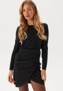 ONLY Onlrich L/S GLITTER DRESS Glit Black Detail:black Glitter M