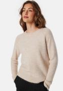 SELECTED FEMME Slflulu LS Knit O-Neck Birch Detail:MELANGE M