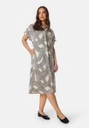 Object Collectors Item Objjulia Ss Shirt Dress Sandshell/AOP BLACK LINES 38