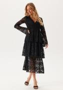 Happy Holly Lace Long Dress Black 40/42