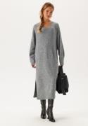 VERO MODA Vmjupiter Ls V-neck Calf Dress Medium Grey Melange M