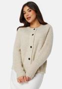 SELECTED FEMME Slflulu LS knit short cardigan Birch Detail:Melange Birch Detail:MELANGE - XXL