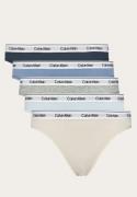 Calvin Klein Thong 5 Pack Grymrn/GRY HTR/P AIR/TROP/INKR XL