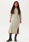 VERO MODA Vmlefile Ls Boatneck Calf Dress Birch Detail:w Melange XL