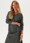 VERO MODA Vmcrewlefile V-Neck Pullover Medium Grey Melange XL