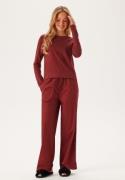 Calvin Klein L/S SLEEP SET (COTTON TEE/PANT) Geq Syrah (tee) / Syrah XL