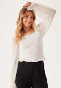 BUBBLEROOM Square Neck Smock Top White L