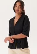 Happy Holly Soft Short Sleeve Blazer Black 32/34