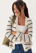 Happy Holly Knitted Cardigan Cream/Black 36/38