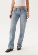 True Religion Sarah Low Rise Straight Light Wash 31