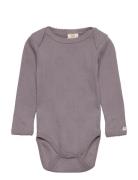 Body Ls Bodies Long-sleeved Purple Smallstuff