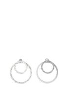 Zooey Recycled 2-In-1 Earrings Accessories Jewellery Earrings Hoops Silver Pilgrim