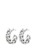 Lourdes Chain Creole Accessories Jewellery Earrings Hoops Silver Edblad