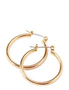 Layla Recycled Medium Hoop Earrings Gold-Plated Accessories Jewellery Earrings Hoops Gold Pilgrim
