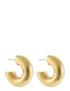 Ivy Chunky Hoops, Steel Accessories Jewellery Earrings Hoops Gold By Jolima