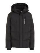 Essential Puffer Jacket Foret Jakke Black Calvin Klein