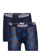 Puma Boys Aop Boxer 2P Night & Underwear Underwear Underpants Multi/patterned PUMA