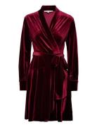 Iza Dress Kort Kjole Burgundy Love Lolita