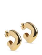 Hoops, Gianna Accessories Jewellery Earrings Hoops Gold Enamel Copenhagen