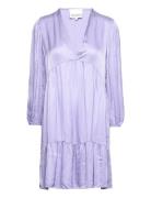 Marlene Sh. Dress Kort Kjole Purple Noella