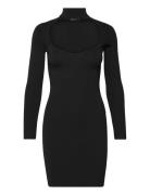 Freya Knitted Dress Kort Kjole Black Gina Tricot