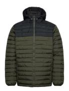 Repreve ? Rib Stop Quilted Jacket T Foret Jakke Khaki Green Knowledge Cotton Apparel