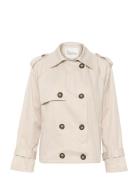 Miramw Short Trenchcoat Trenchcoat Frakke Cream My Essential Wardrobe