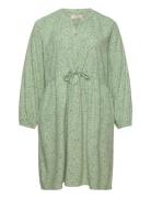 Crvimma Short Dress - Zally Fit Kort Kjole Green Cream