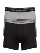 Mens Knit 2Pack Boxer Boxershorts Black Emporio Armani