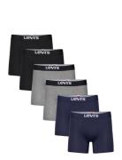 Levis Men Solid Basic Boxer Brief Org Co 6P Ecom Boxershorts Navy Levi´s