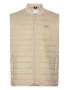 Quilted Crinkle Vest Vest Beige Calvin Klein