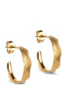 Ane Small Hoops Accessories Jewellery Earrings Hoops Gold Enamel Copenhagen