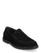 Loafer Loafers Flade Sko Black ANGULUS